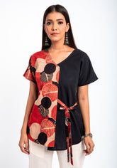 Umika Hand Block print Cotton Top